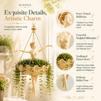 Hanging dancer plant pot for porch and patio styling