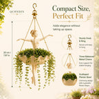 Ballet dancer hanging planter for trailing plants main view