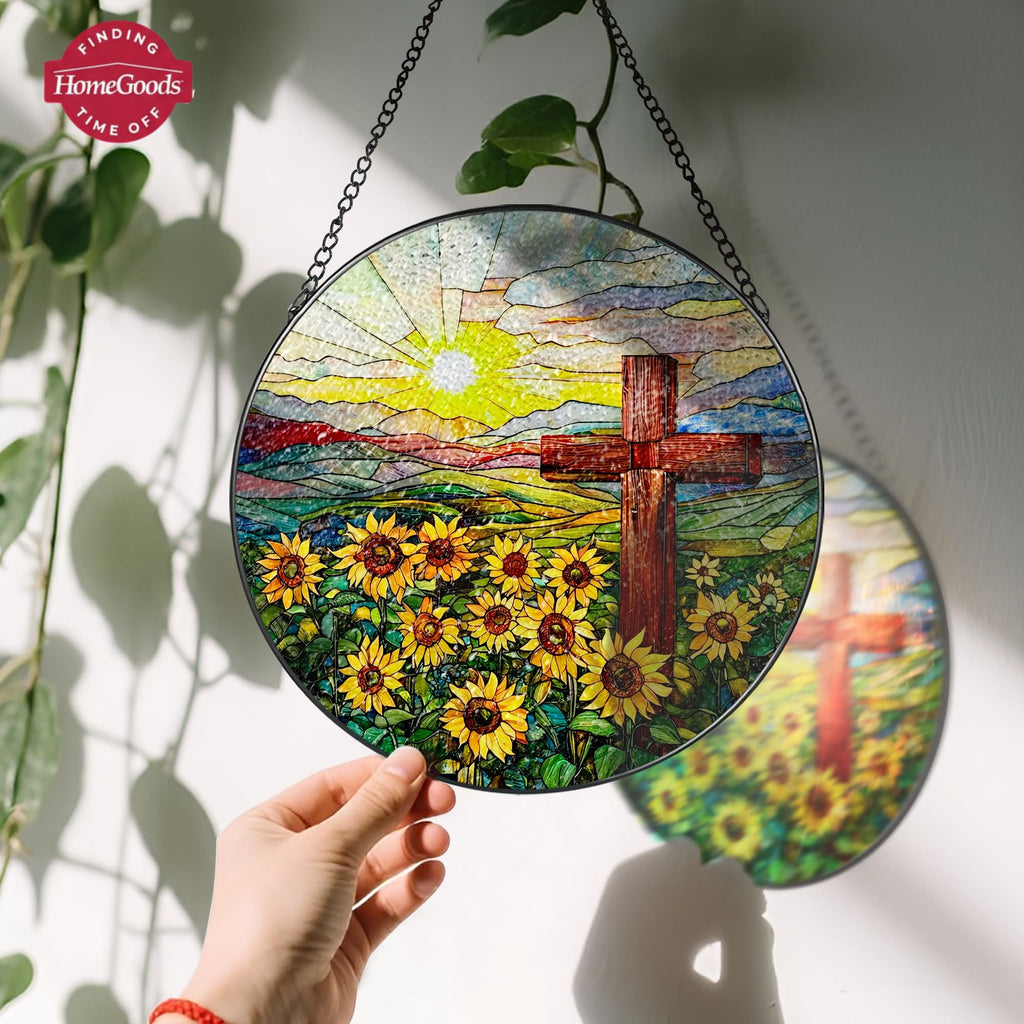 Divine Light: Blessed Virgin Mary Stained-Glass Suncatcher 🌅