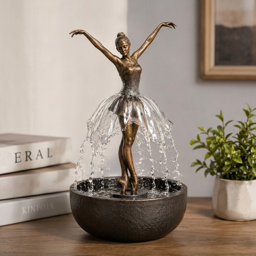 Bluetooth speaker fountain decorative home accent
