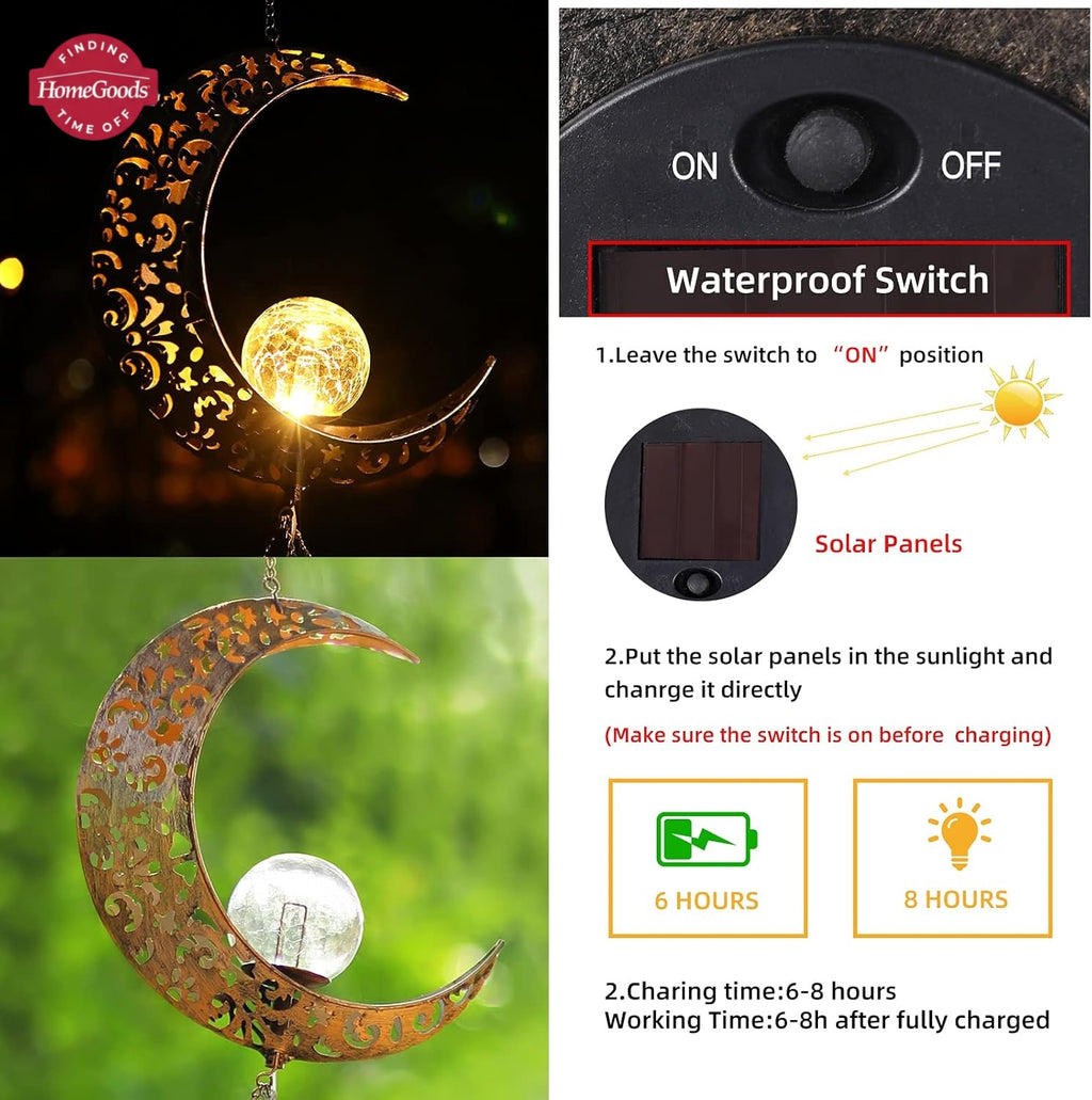 Magical Celestial Solar Wind Chime That Glows at Night ☀️🌙