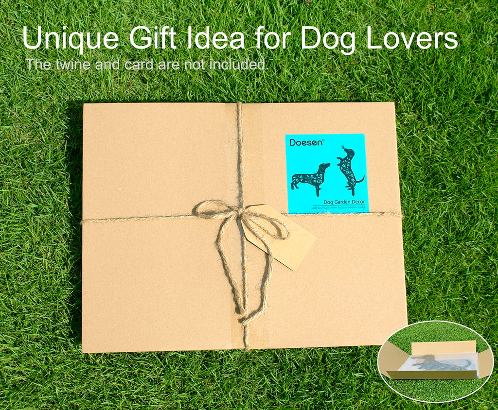 Dachshund Garden Patch - High-Quality Thick Metal Plating with Rust-Proof Layer