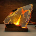 Epoxy Fire Dragon Resin Lamp