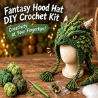 Beginner crochet kit for animal hood hat crafting