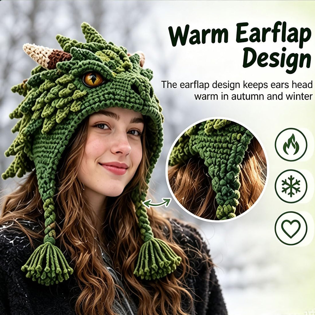 Animal hood hat crochet kit multi angle product view