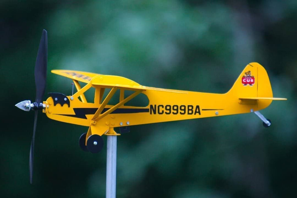 Thyggzjbs Piper J3 Cub Airplane Weathervane