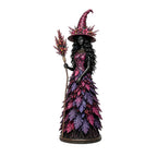Midnight Bloom enchanted witch figurine for Halloween tabletop decor