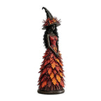 Autumn Ember enchanted witch figurine in yellow autumn color